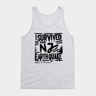 I Survived the NJ Earthquake New Jersey 4.8 magnitude Tank Top